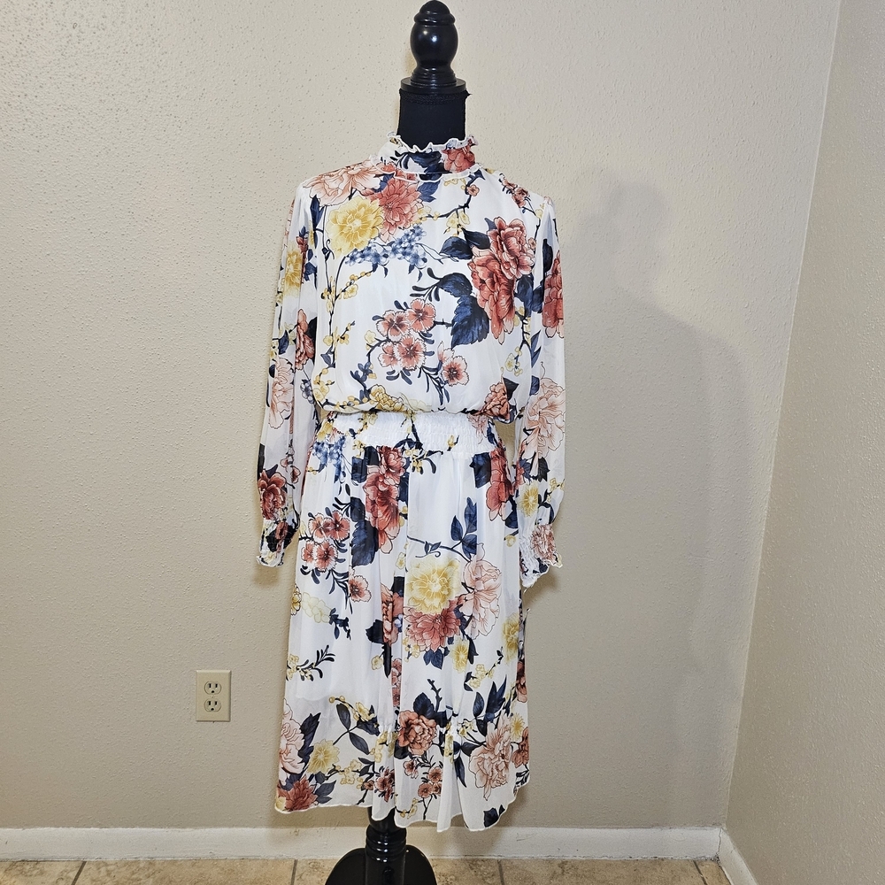 Floral Long Sleeve Dress